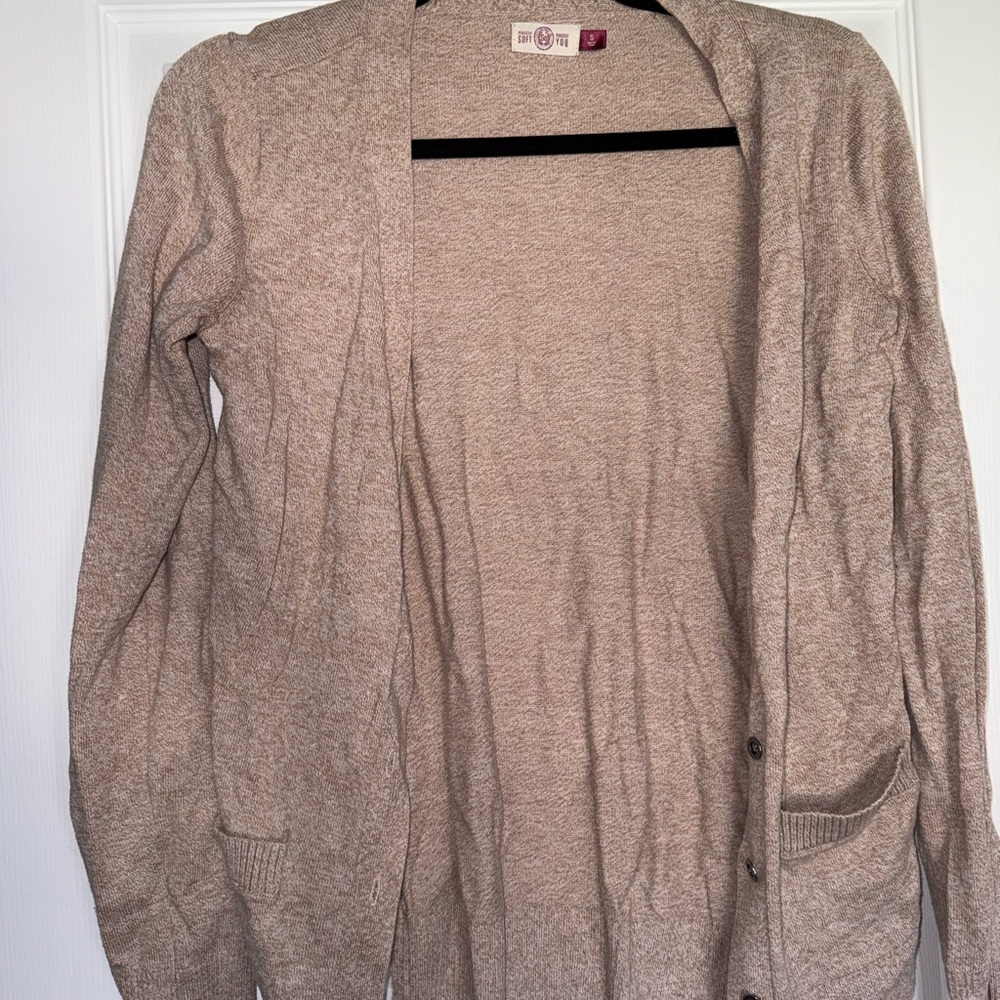 SO Women's Beige Cardigan Sweater